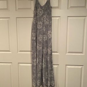 Grey floral dress